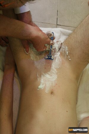 Matthew Archer pisses bound then shaved and milked