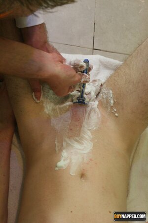 Matthew Archer pisses bound then shaved and milked