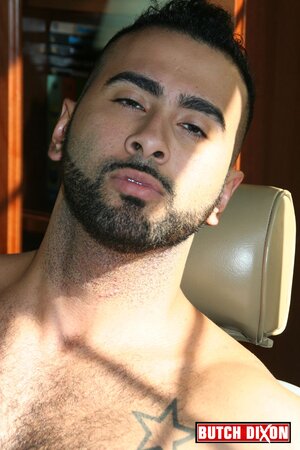 Rikk York teases sweaty hole and hairy pits