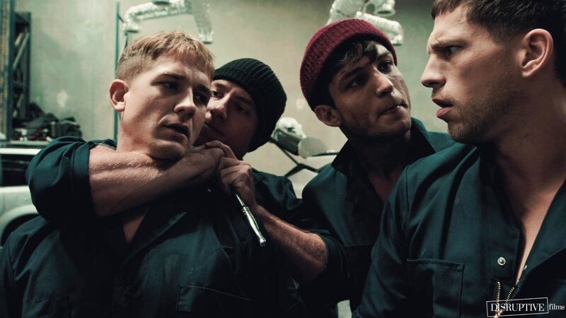 Closeted mechanic Brandon Anderson gets tempted during guy talk