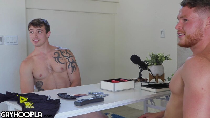 Jeremy Barker pops Canelo Ment’s cherry and makes him cum while fucked