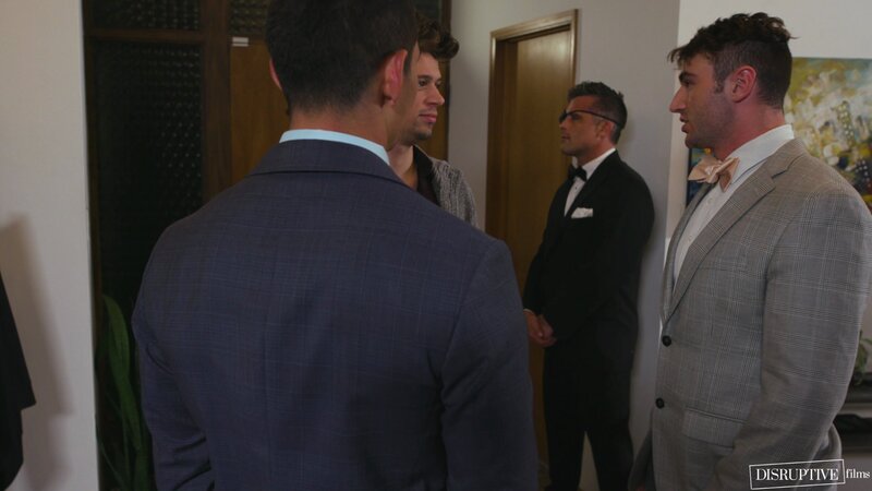 Dakota Payne and three hunks raw fuck in secret house