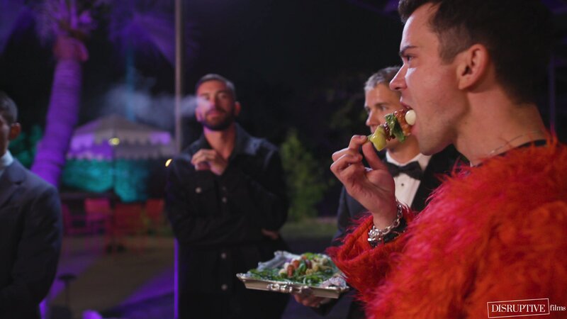 Dakota Payne and three hunks raw fuck in secret house