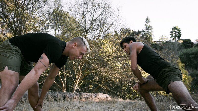 Justin Matthews breeds fellow soldier Elliot Finn in barracks