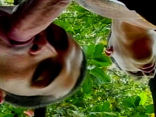 Tattooed Davison rides Eduardo’s cock in the jungle