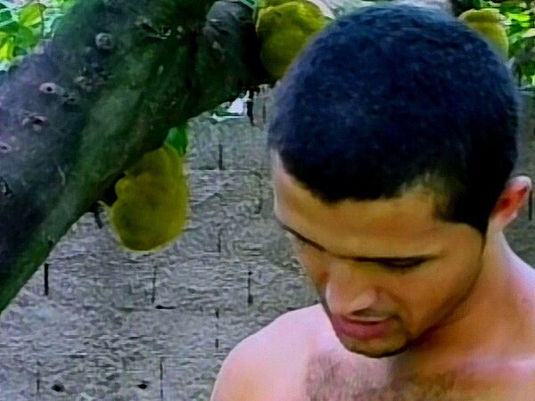 Tattooed Davison rides Eduardo’s cock in the jungle