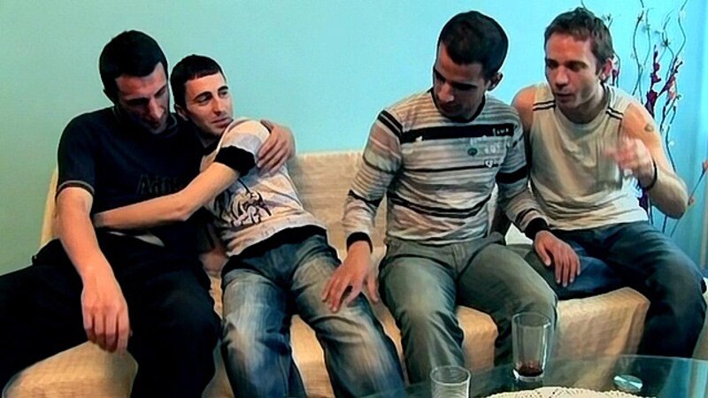 Filip and Marko tag-team two cock-hungry bottoms