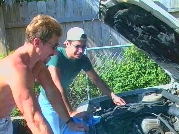 Lorenzo Disantos and John Nagel suck each other outdoors