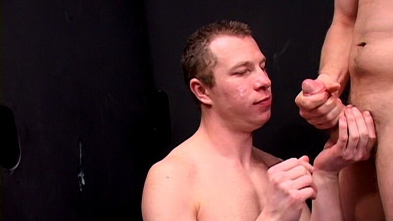 Cody Marsh and Casper Cox suck gloryhole cock then fuck raw