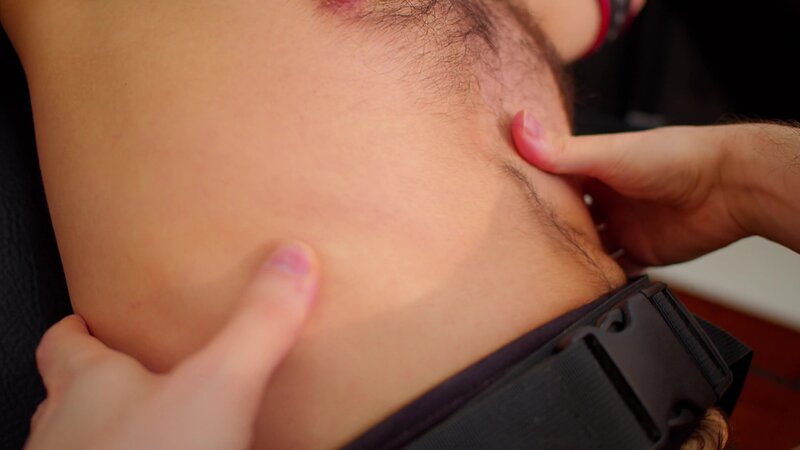 Marc gets bound and dominated by Matteo in a rough homemade session