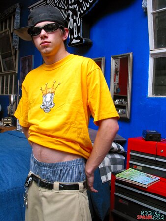 Ian Madrox dares you to spank his bad boy ass
