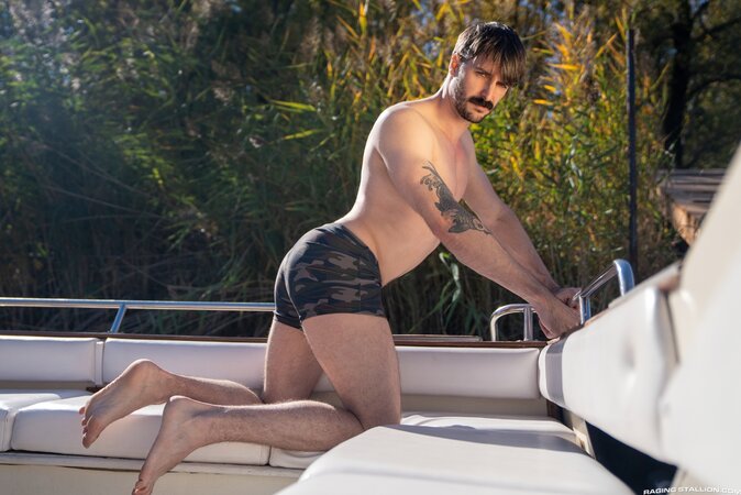 William Seed barebacks Seb Leblanc on a stranded boat