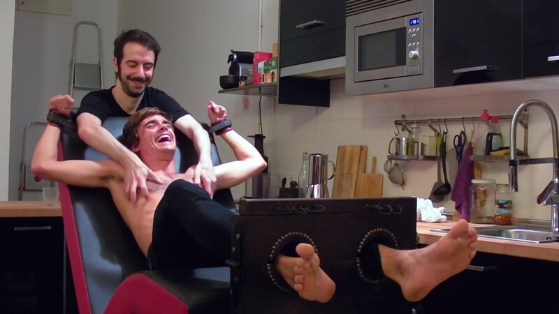 Marc and Rafa can't stop laughing while getting tickled all over