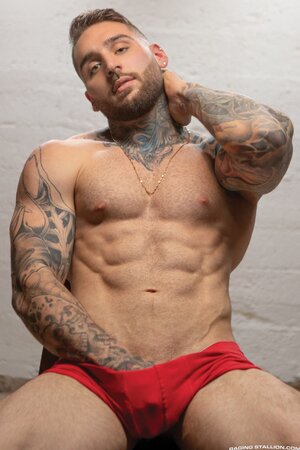 Beau Butler gets barebacked and covered by officers Skyy Knox and Tony D’Angelo