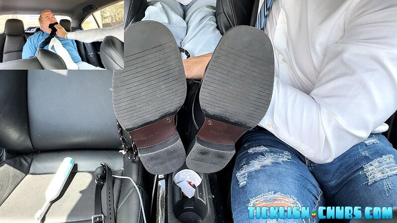 Milus tickles Matt mercilessly in the car