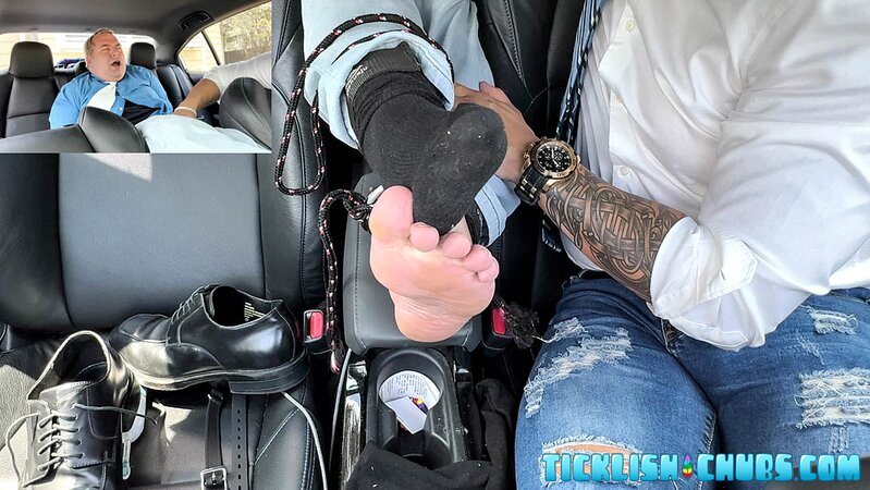 Milus tickles Matt mercilessly in the car