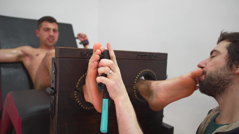 Diego submits to Matteo’s eager foot tickling and teasing