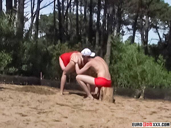 Fran Maldonado fakes drowning just so lifeguard Harold Zen will rescue and fuck him
