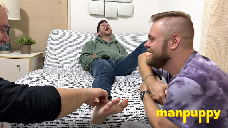 Ryder worships Dimitri’s gorgeous feet while Matt adds a few surprise tickles