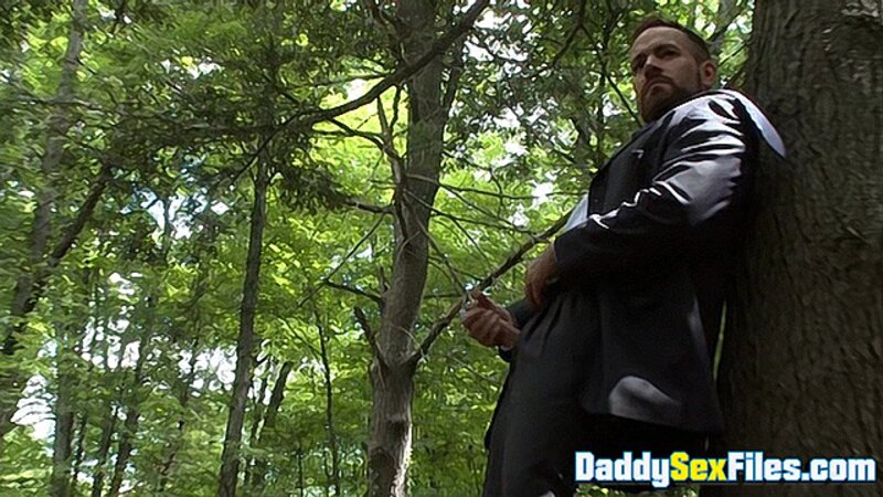 Greedy daddy Colin Steele gets double teamed by Chad Brock and Matthew Ford
