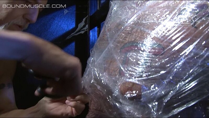 Joe Giovanni traps Drake Jaden in plastic wrap and crushes his balls with steel