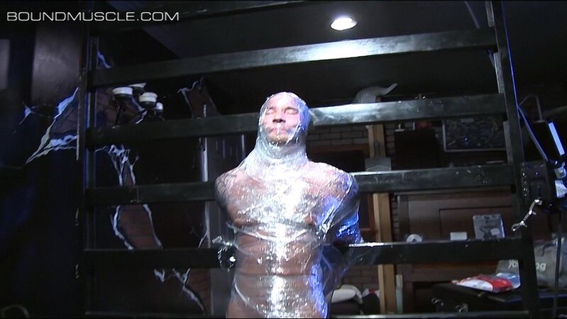 Joe Giovanni traps Drake Jaden in plastic wrap and crushes his balls with steel