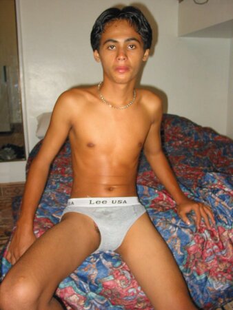 Cute thin filipino twink Charlie shows off his hard young cock