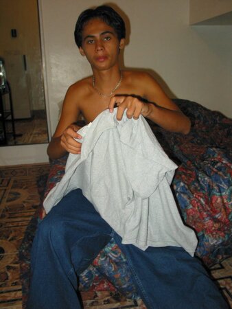 Cute thin filipino twink Charlie shows off his hard young cock