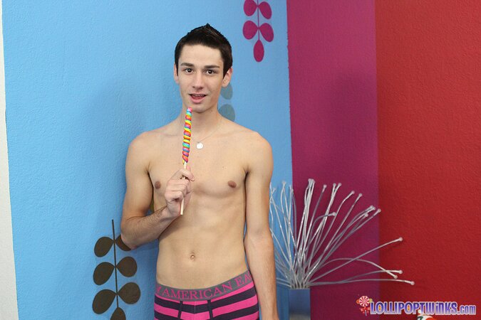 Nathan Stratus gets his routine spiced up when Dean Holland brings candy and cock