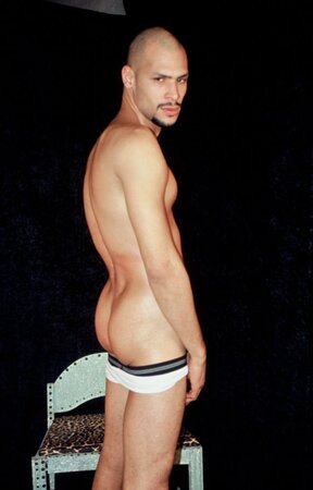 Smooth stud with model looks proudly shows off his perfect naked body