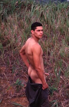 Hot latin recruit Juan fires off his big gun while still in uniform