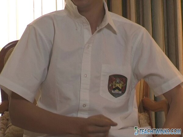 Gorgeous twink Logan Parks strips down and strokes until he blows a big load