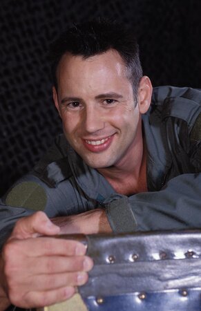 Horny mechanic begs every client to wreck his smooth shaved hole