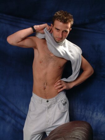 Fencing champion strokes his thick uncut sword and teases a tight hole