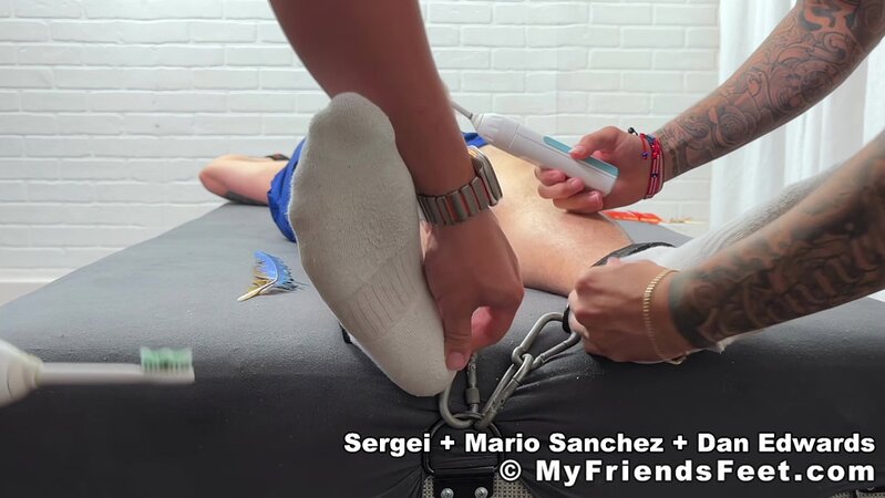 Mario Sanchez and Dan Edwards team up to break Sergei with nonstop tickle fun