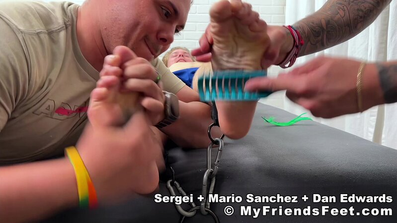 Mario Sanchez and Dan Edwards team up to break Sergei with nonstop tickle fun