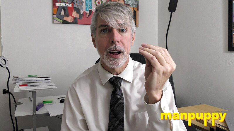 Tutor Richard Lennox gives a student a sock footjob while having him to stay on camera
