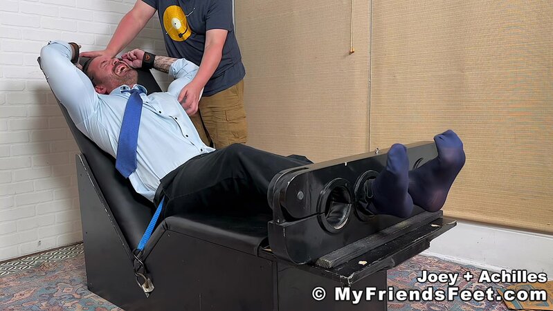 Achilles punishes Joey with intense foot tickling after losing money on crypto