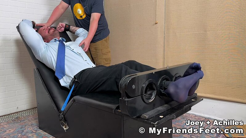 Achilles punishes Joey with intense foot tickling after losing money on crypto
