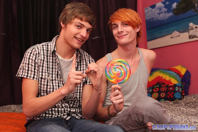 Preston Andrews and Blake Allen celebrate 100 scenes with raw twink sex