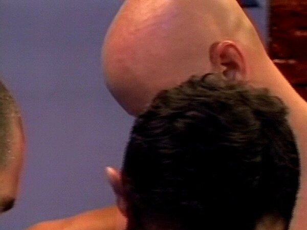 Muscle hunks turn their dojo workout into a raw cock sucking and ass fucking orgy