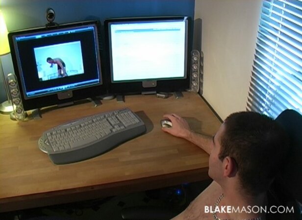 Kyle Lucas returns to stroke his slim twink cock and shoot again
