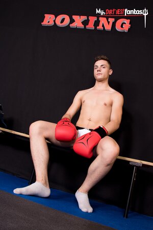 Rodney Steele spanks Liam Stone then watches David Sky breed his smooth twink ass