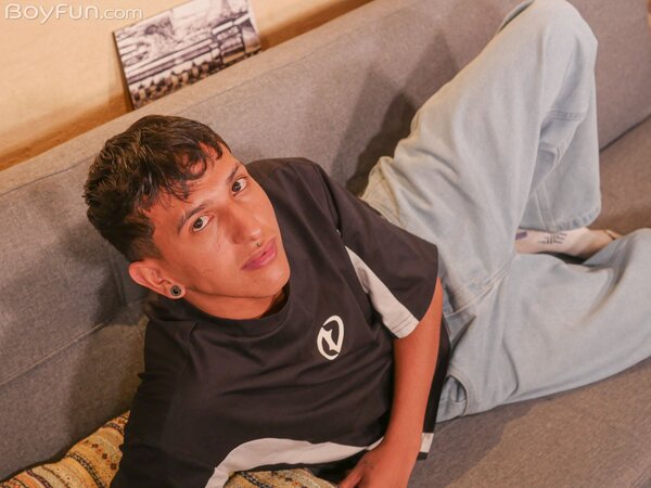 Jake Cruz auditions by stroking his hard cock for the camera