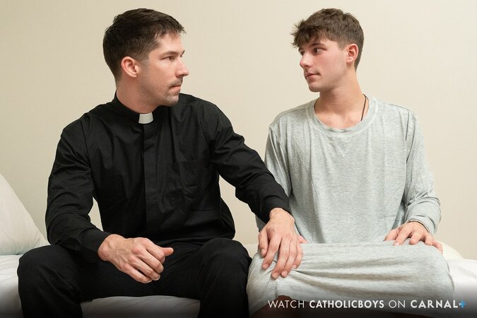 Altar boy Dex finally gets the fat priest cock