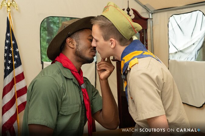 Scout Zac gets long-dicked by Scoutmaster Sean Xavier during an outdoor location scouting trip