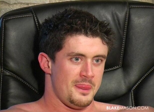 Muscled straight giant Sam L forgets his shyness to pound his big uncut rod