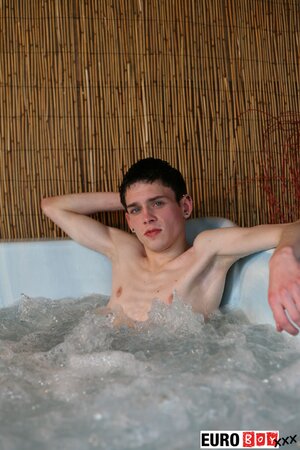 Aaron Aurora Brad Taylor and Owen Jackson enjoy a steaming twink soup session