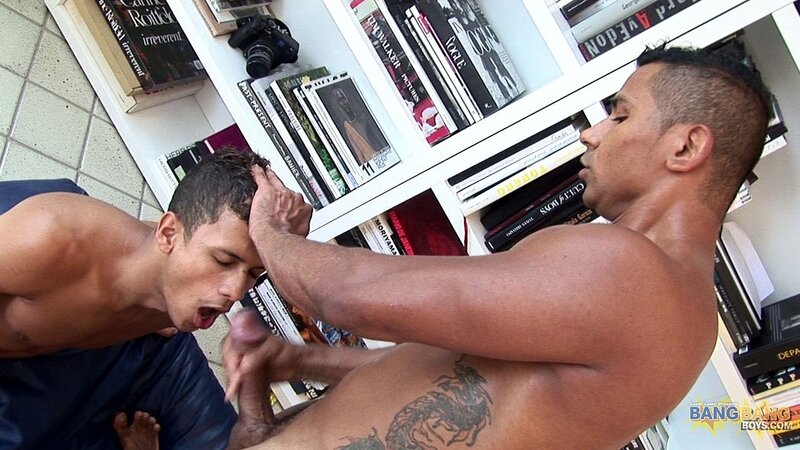 Marcello Mastro rewards Renato with a huge cum facial after a deep fuck