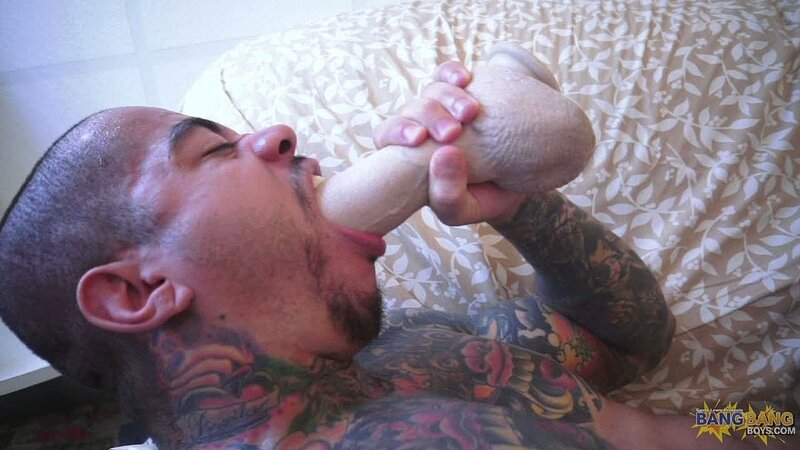 Bad boy Diego Castro brings out his favorite toys for a hot solo show